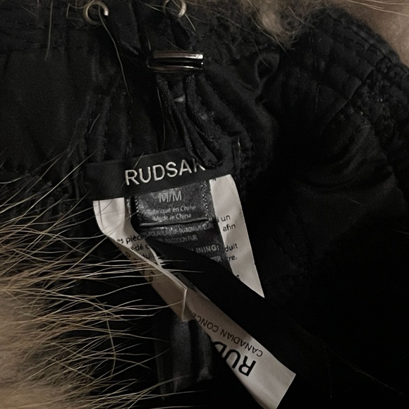 RUDSAK Brown Leather & Fur Aviator Winter Hat NWT - Picture 8 of 10